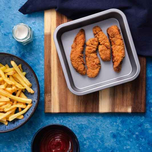 BetterWare Air Fryer Accessories Set of 2 x Premium Coated Square Tins