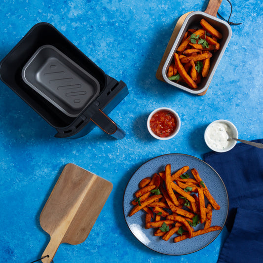 BetterWare Air Fryer Accessories Set of 2 x 20cm Premium Coated Deep Liners