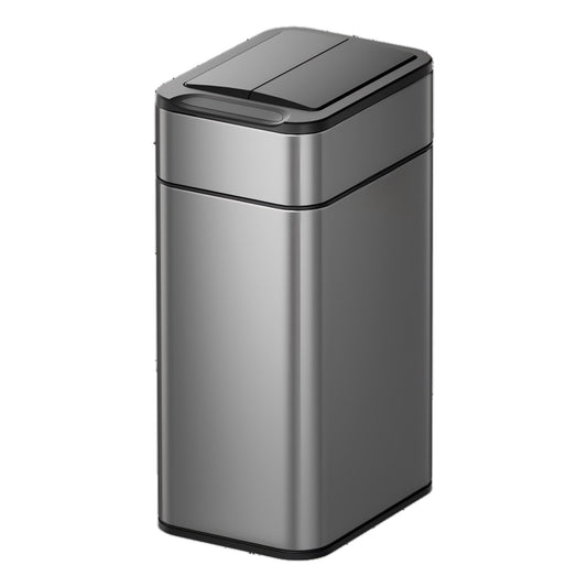 9L Stainless Steel Wing Open Sensor Bin Titanium