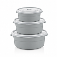 Hobby Life 3 Piece Round Microfesh Pot Cool Grey