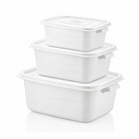 Hobby Life 3 Piece Rectangular Microfresh Pot White