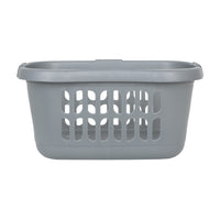 Wham Casa Easy-Carry Plastic Hipster Laundry Basket Silver