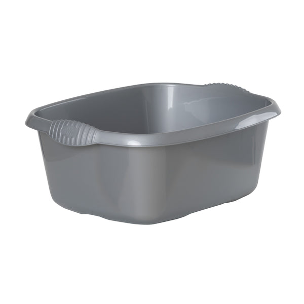Wham Casa Rectangular Plastic Washing Up Bowl Silver