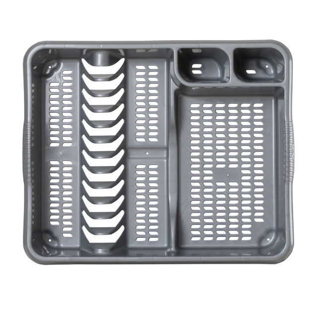Wham Casa Plastic Dish Drainer Large Silver