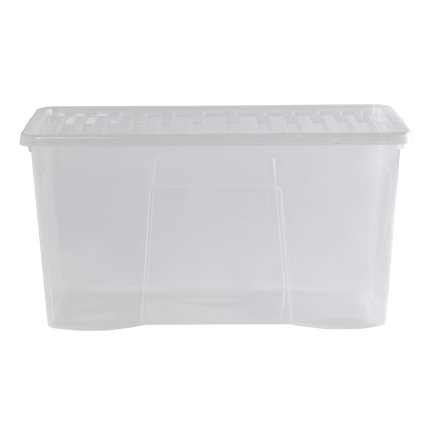 Wham Crystal 110L Storage Box with Detachable Ribbed Lid