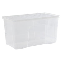 Wham Crystal 110L Storage Box with Detachable Ribbed Lid Single