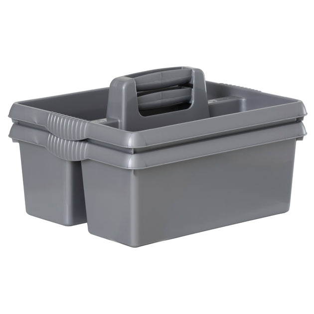 Wham Casa Multipurpose Organiser Caddy Silver Pack Of 2