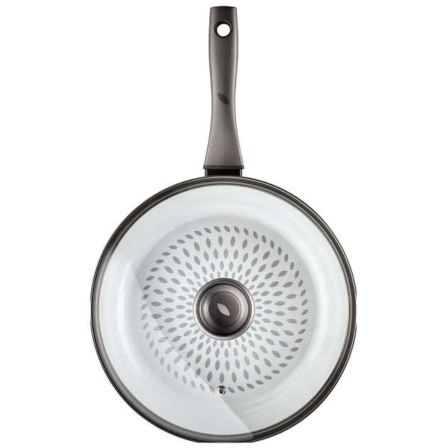 Earth Pan PFAS Free Ceramic Non-Stick 28cm Frying Pan with Lid