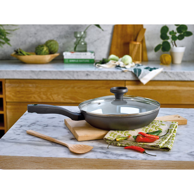Earth Pan PFAS Free Ceramic Non-Stick 28cm Frying Pan with Lid