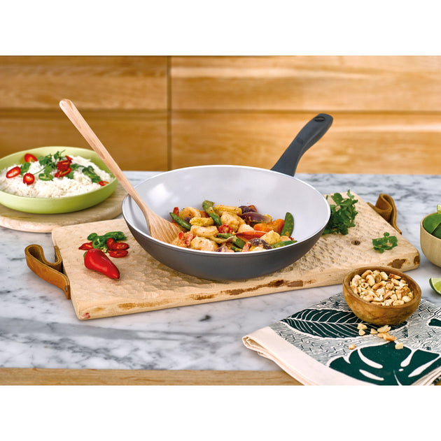 Earth Pan PFAS Free Ceramic Non-Stick 28cm Stir Fry Wok