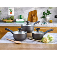 Earth Pan PFAS Free Ceramic Non-Stick 3 Piece Saucepan Set
