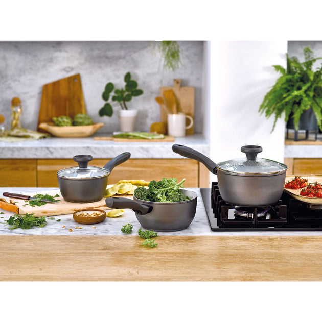 Earth Pan PFAS Free Ceramic Non-Stick 3 Piece Saucepan Set