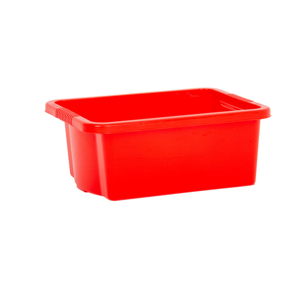 Wham Stack & Store 16L Plastic Storage Box Primary Red