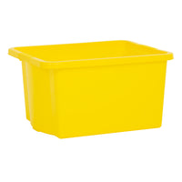 Wham Stack & Store 35L Plastic Storage Box Primary Yellow