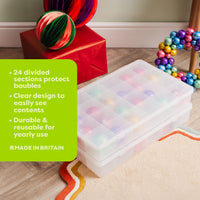 Wham Festive 2-Piece Christmas Bauble Storage Set