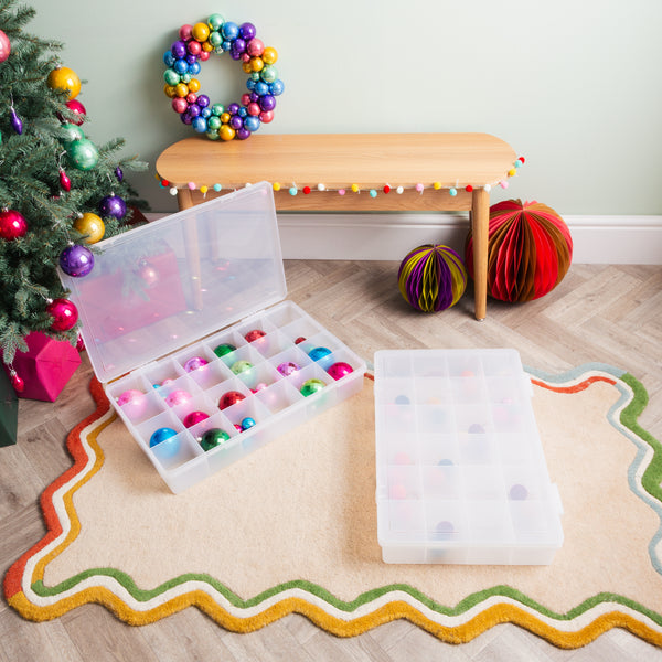 Wham Festive 2-Piece Christmas Bauble Storage Set