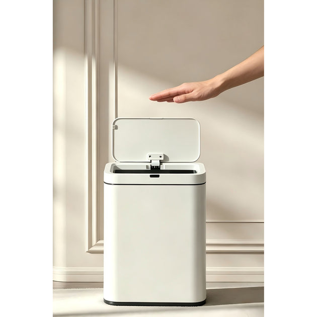 13L Stainless Steel Lift Top Sensor Bin
