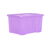 Wham Crystal Sparkle 60L Storage Box with Detachable Ribbed Lid Lavender