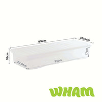 Wham Crystal 55L Underbed Plastic Storage Box with Lid