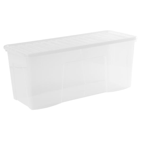 Wham Crystal 110L Storage Box with Detachable Ribbed Lid