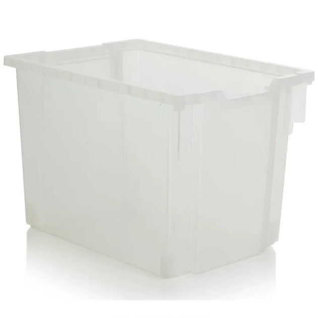 Pack of 5 - Gratnells Jumbo Stack and Store 30 Litre Plastic Storage Boxes Clear