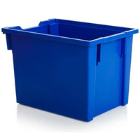 Pack of 5 - Gratnells Jumbo Stack and Store 30 Litre Plastic Storage Boxes Blue