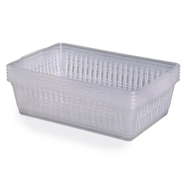 Pack of 5 - Small Plastic Handy Tidy Baskets