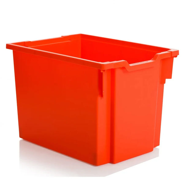 Pack of 5 - Gratnells Jumbo Stack and Store 30 Litre Plastic Storage Boxes Red