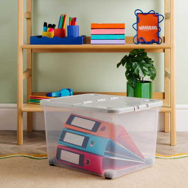 Wham Wheel 44L Storage Box with Folding Lid