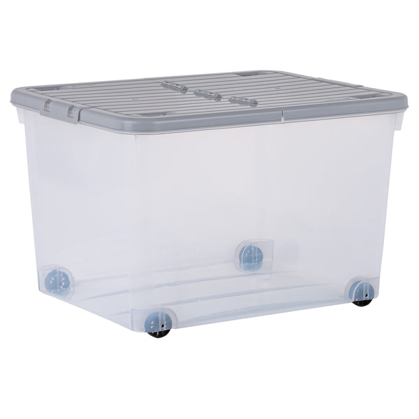 Wham Wheel 44L Storage Box with Folding Lid