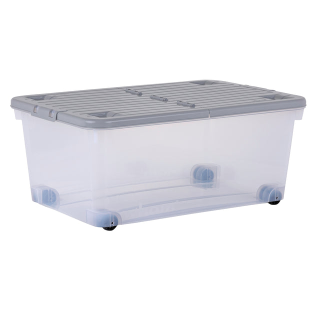 Wham Wheel 45L Storage Box with Folding Lid