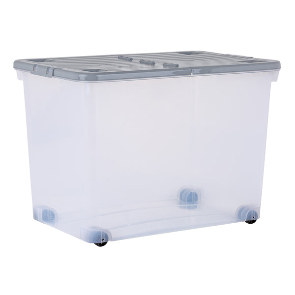 Wham Wheel 80L Storage Box with Folding Lid