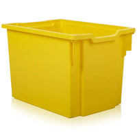 Pack of 5 - Gratnells Jumbo Stack and Store 30 Litre Plastic Storage Boxes Yellow