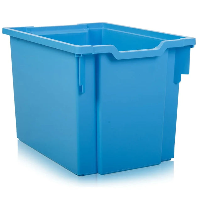 Pack of 5 - Gratnells Jumbo Stack and Store 30 Litre Plastic Storage Boxes Navy Blue