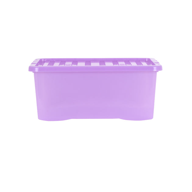 Wham Crystal Sparkle 45L Storage Box with Detachable Ribbed Lid