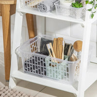 Pack of 2 - Large Plastic Handy Tidy Baskets