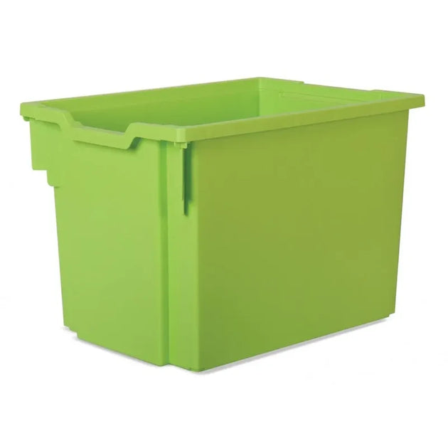 Pack of 5 - Gratnells Jumbo Stack and Store 30 Litre Plastic Storage Boxes Green
