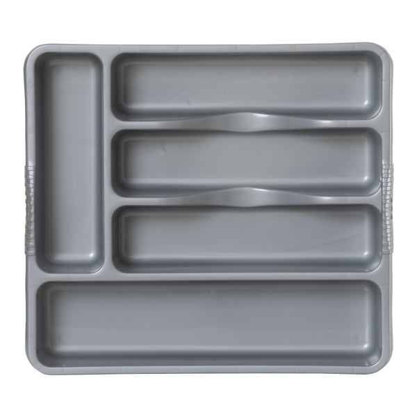 Wham Casa Plastic Cutlery Tray Silver Small