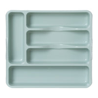 Wham Casa Plastic Cutlery Tray Silver Sage Small