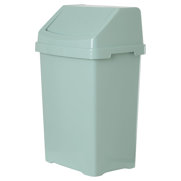 Wham Casa 50L Plastic Swing Bin Silver Sage