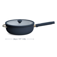 Prestige Ceramic 26cm (4.2L) Non-Stick Multipan with Lid French Navy