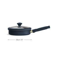 Prestige Ceramic 20cm Non-Stick Egg Poacher Pan French Navy