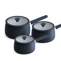 Prestige Ceramic 3 Piece Non-Stick Saucepan Set