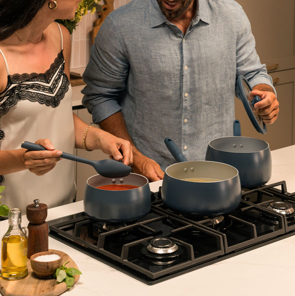 Prestige Ceramic 3 Piece Non-Stick Saucepan Set