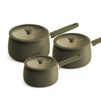 Prestige Ceramic 3 Piece Non-Stick Saucepan Set