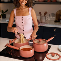 Prestige Ceramic 3 Piece Non-Stick Saucepan Set