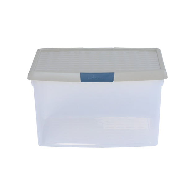 Wham Clip 25.5L Square Storage Box with Secure Clip-Lock Lid