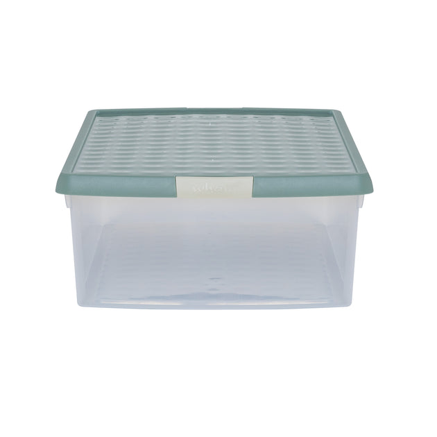 Wham Clip 30L Rectangular Storage Box with Secure Clip-Lock Lid