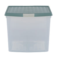 Wham Clip 37L Square Storage Box with Secure Clip-Lock Lid