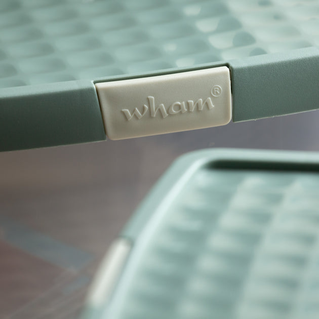 Wham Clip 9L Square Storage Box with Secure Clip-Lock Lid